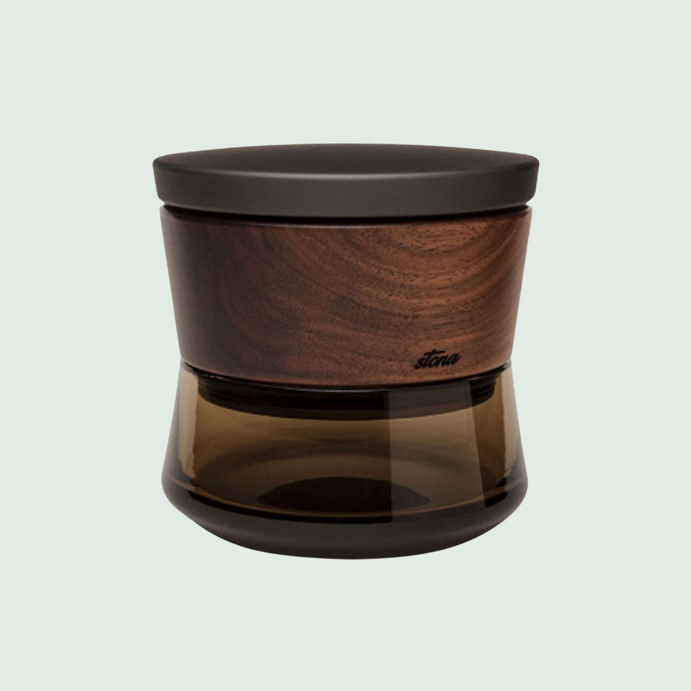 Stona Grinder Walnut (Deep Grey) - sólo 129 € envío incluido - fabricado en vidrio, madera, acero inoxidable y aluminio